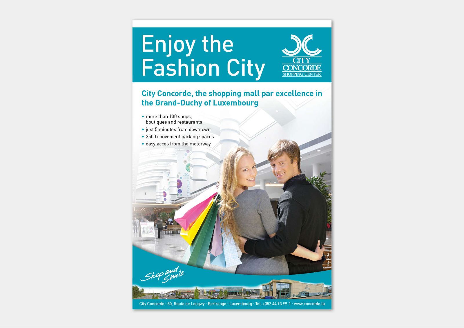 City Concorde: Shopping Center in Luxemburg – Ansicht 2