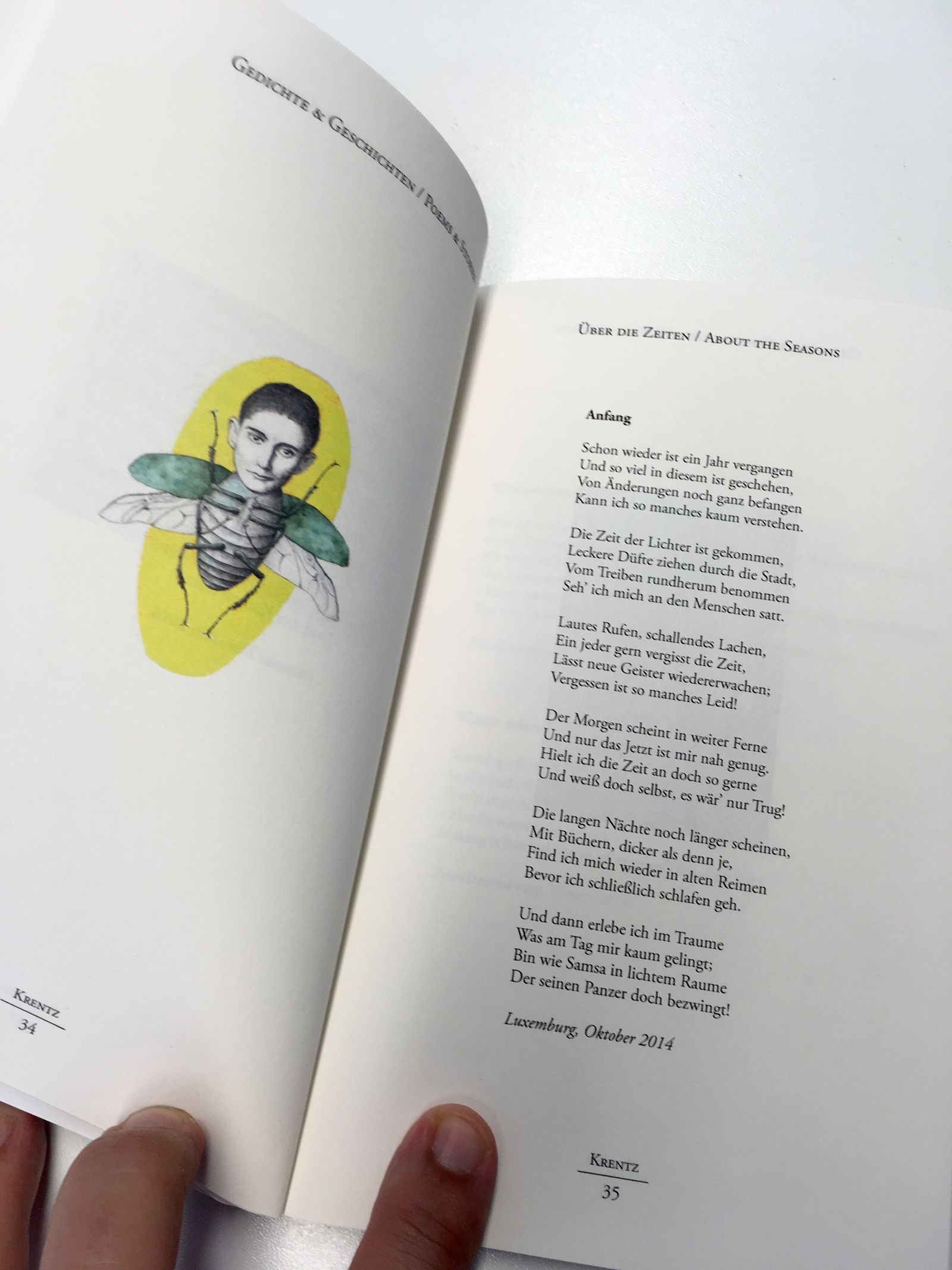 Buchdesign: Geschichten und Gedichte von Ulrich Krentz – Ansicht 3