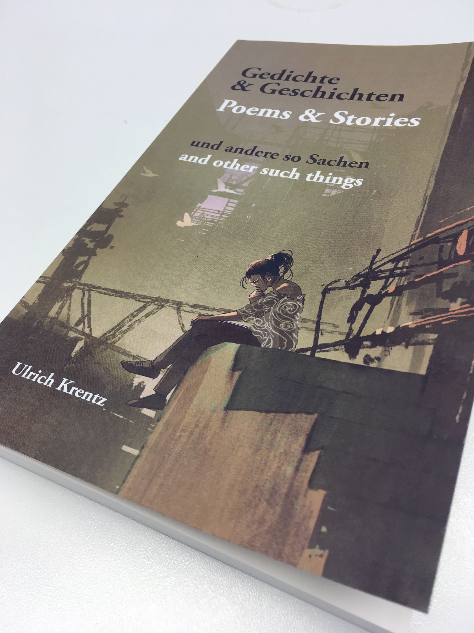 Buchdesign: Geschichten und Gedichte von Ulrich Krentz – Ansicht 1