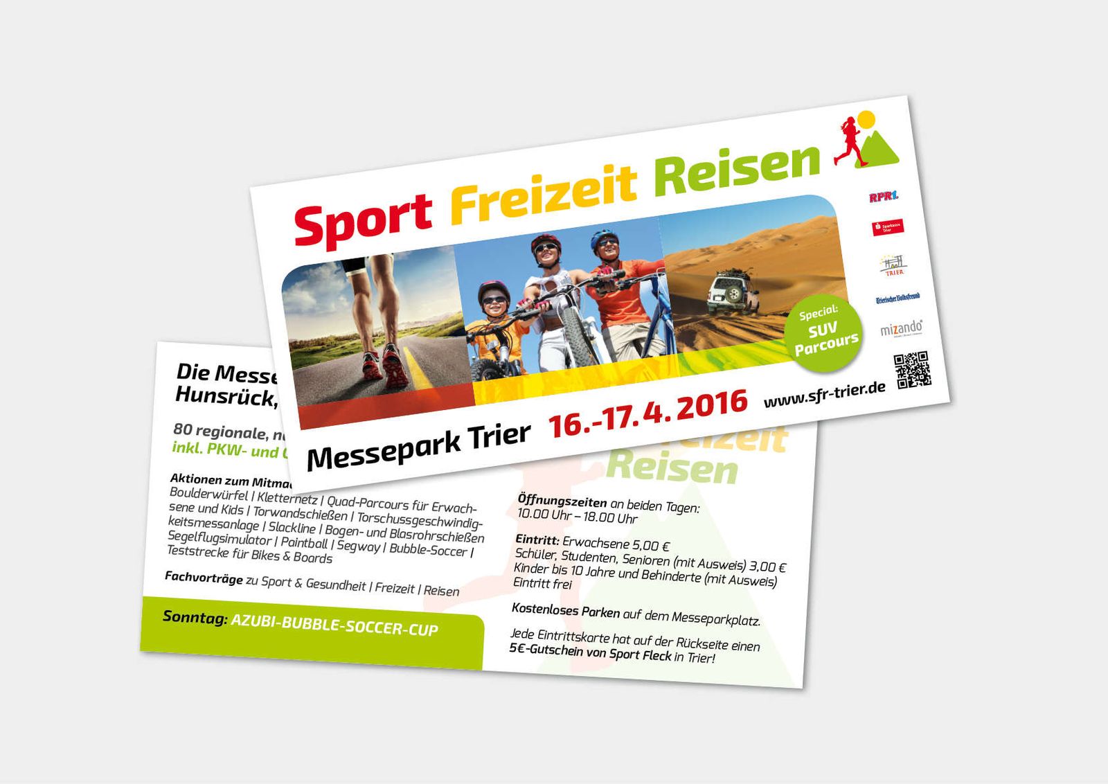 Messe in Trier: Corporate Design für Sport Freizeit Reisen – Ansicht 1