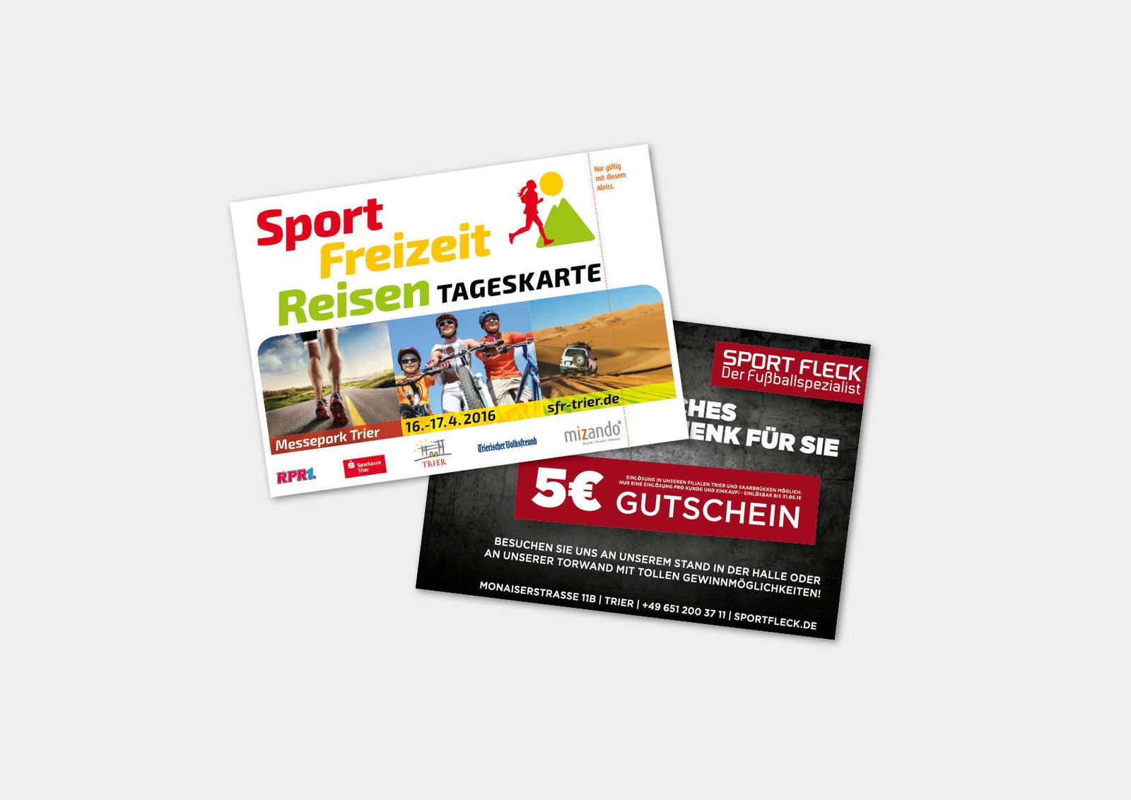 Messe in Trier: Corporate Design für Sport Freizeit Reisen – Ansicht 2