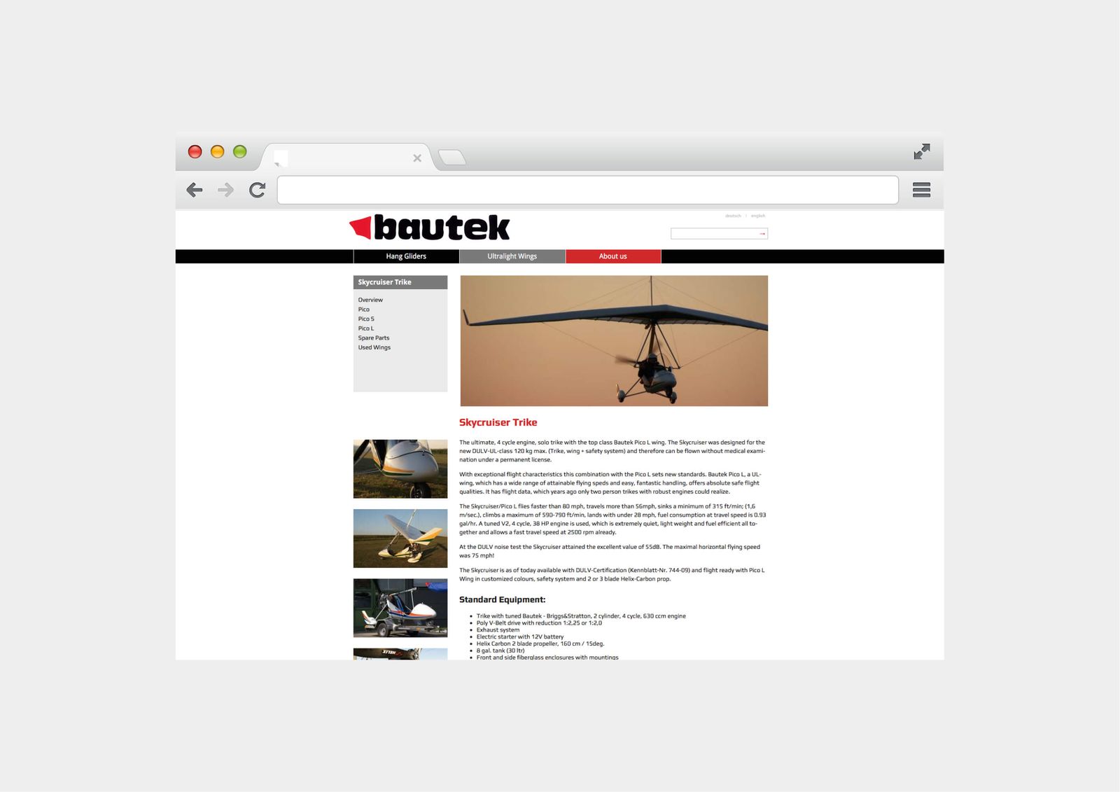 Website bautek "Frontpage" – Ansicht 2