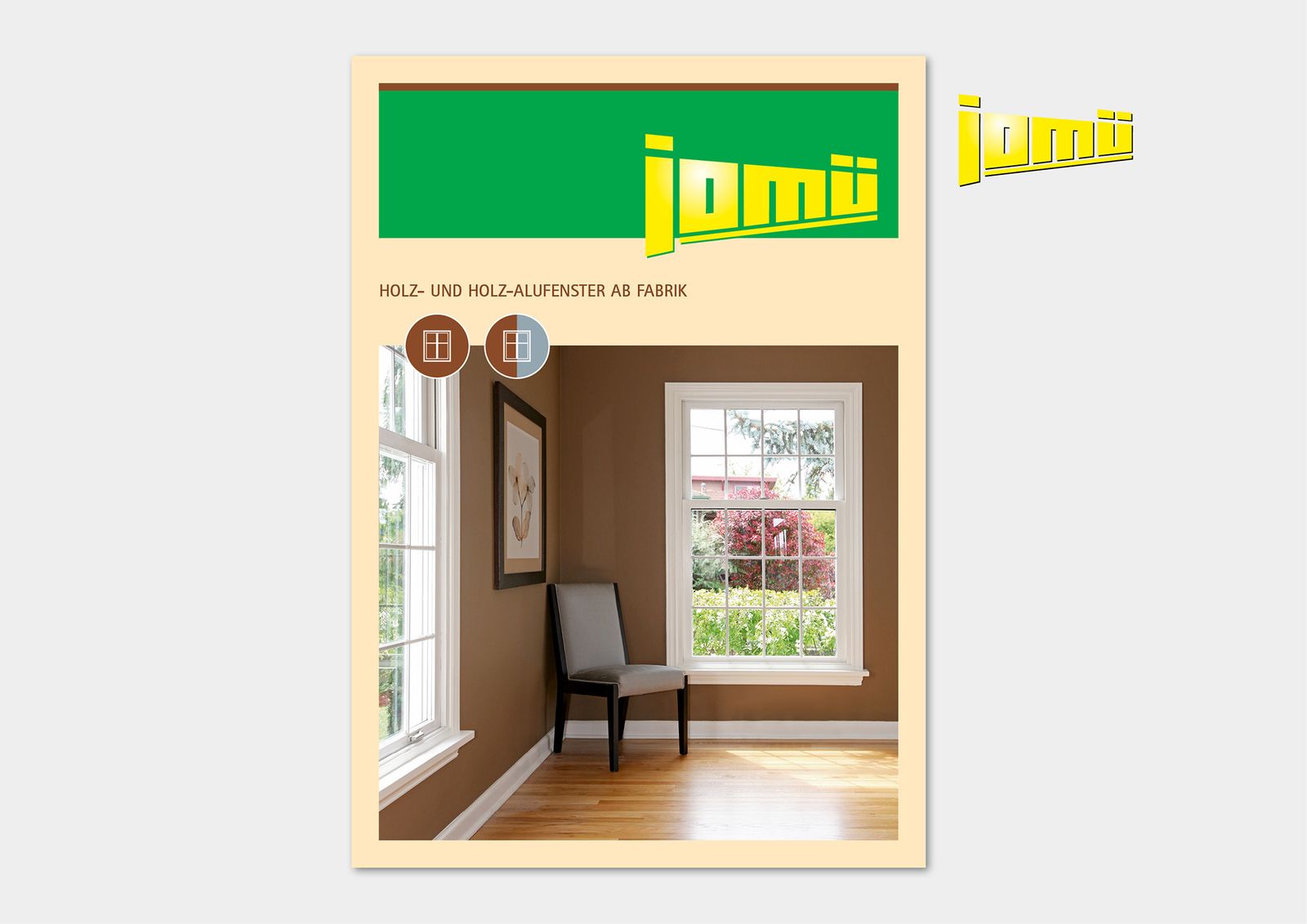 Jomü Imagebroschüre Holz- und Alufensterfabrik
