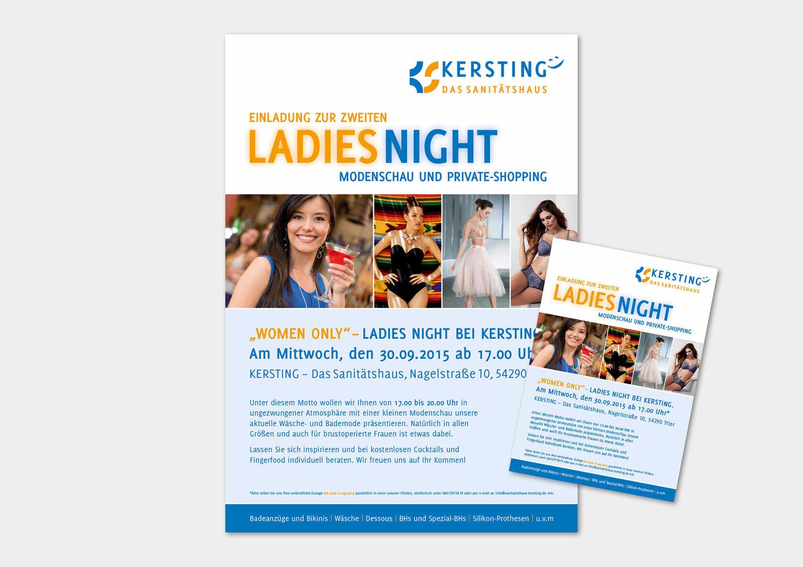 Plakat und Flyer "Ladies Night" – Ansicht 1