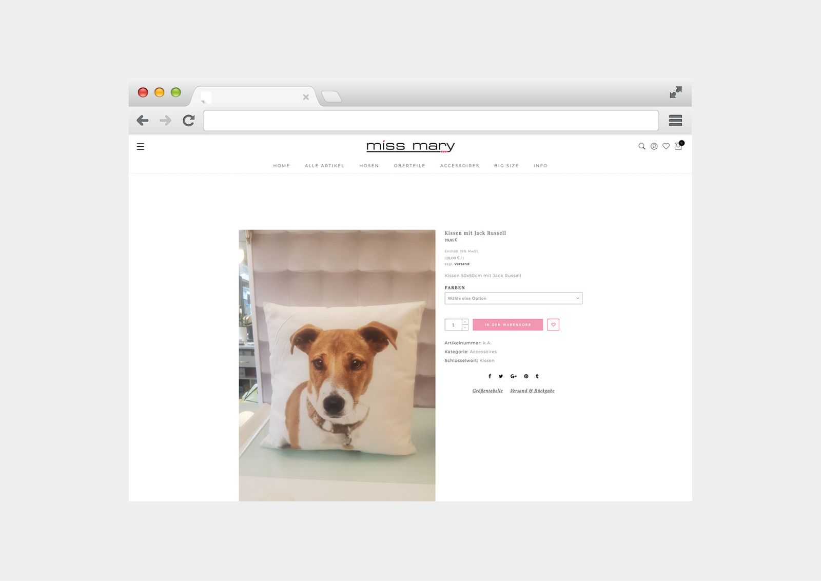 Webshop und Klassisch: Miss Mary Trendstore – Ansicht 8
