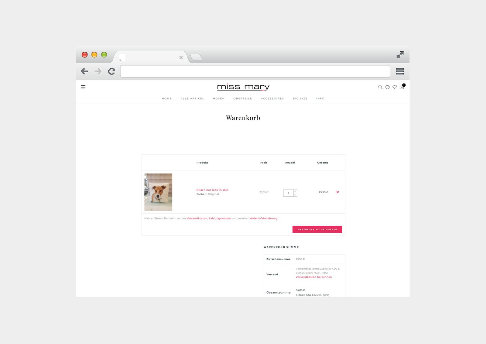 Webshop und Klassisch: Miss Mary Trendstore – Ansicht 9