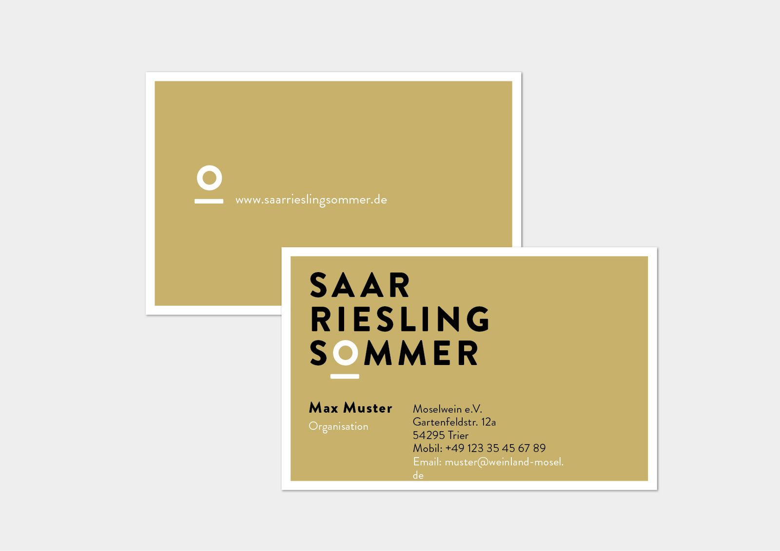 Das neue Logo Saar Riesling Sommer auf Gold – Ansicht 2