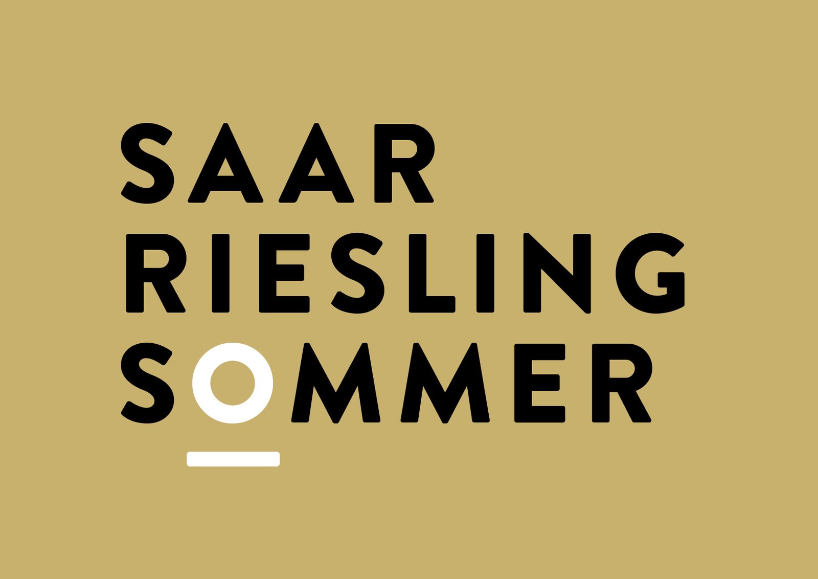 Das neue Logo Saar Riesling Sommer auf Gold – Ansicht 1