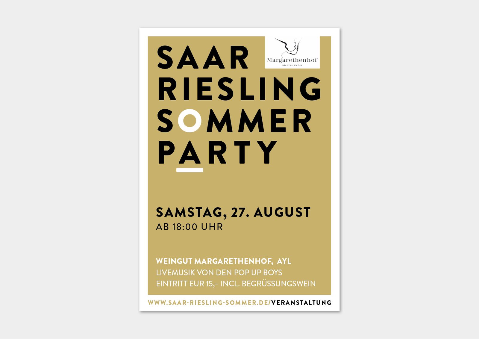 Das neue Logo Saar Riesling Sommer auf Gold – Ansicht 4