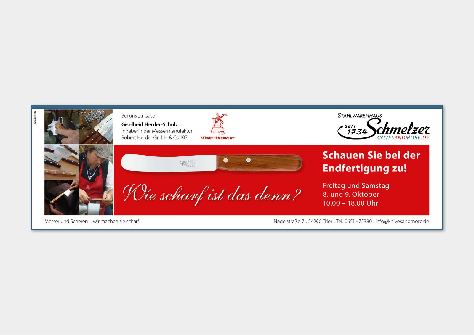Printanzeigen: Ein Beispiel für Stahlwarenhaus Schmelzer – Ansicht 2